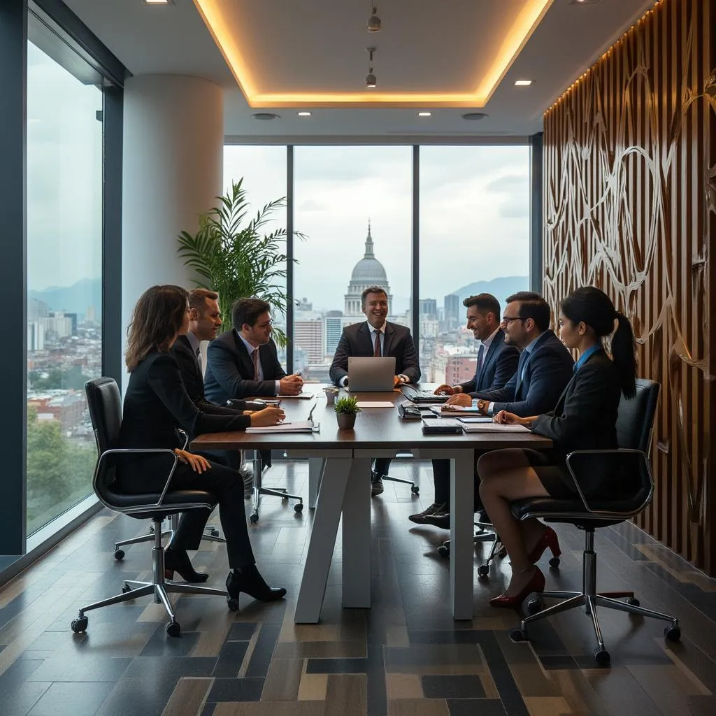 Equipo de InvertCol en las oficinas centrales